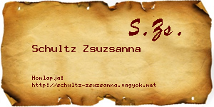 Schultz Zsuzsanna névjegykártya